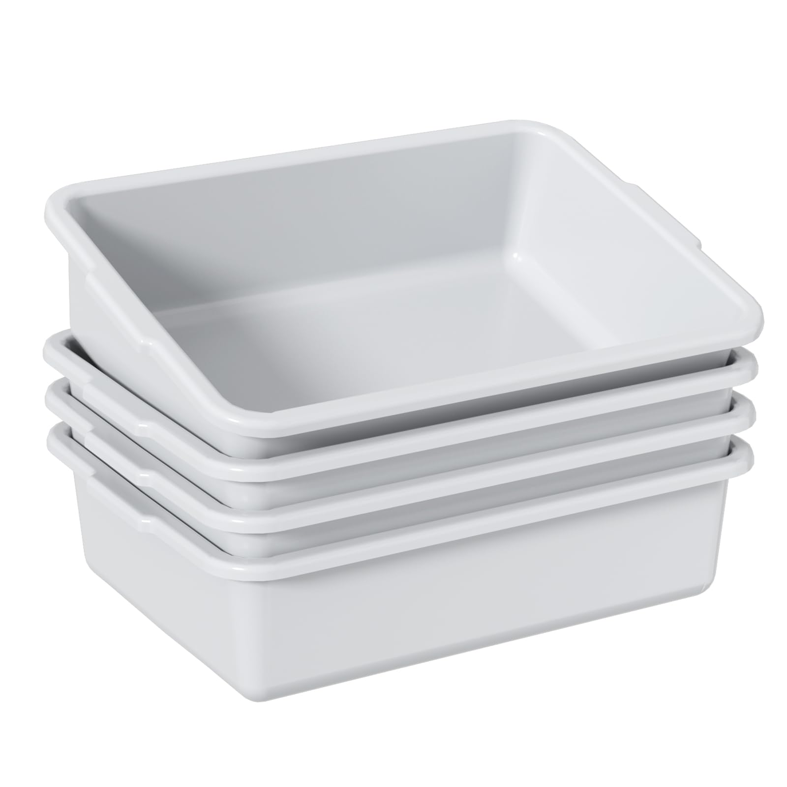 Lasbily 13 L Commercial Bus Box/Utility Box, Dish Wash Basin Tub, 4 Packs