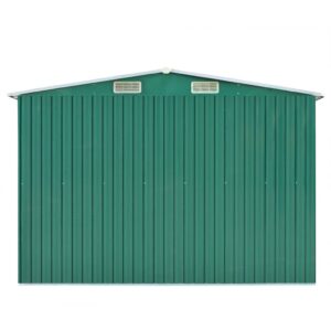 Outdoor Storage,Small Metal Shed,Tool Storage,for Garden,Backyard,Patio,Deck,Garden Shed 101.2" x 192.5" x 71.3" Metal Green