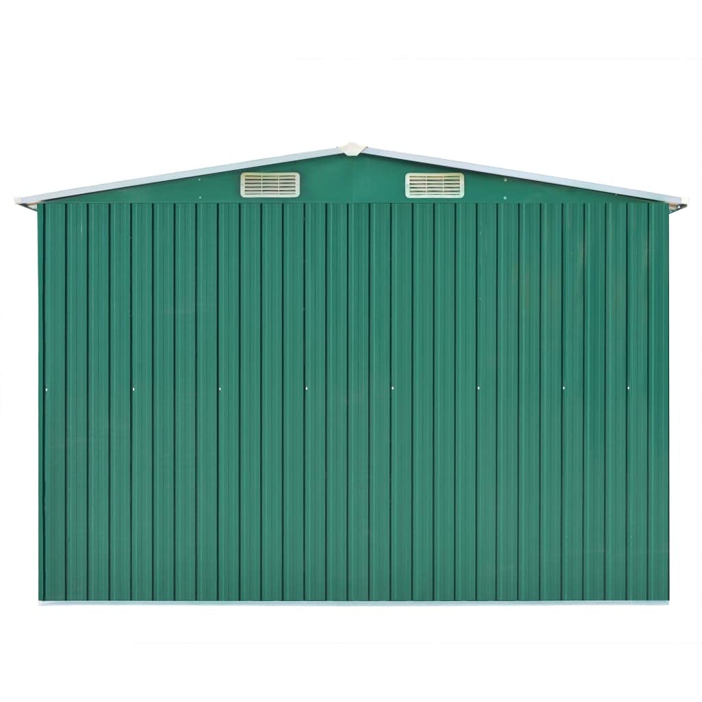 Outdoor Storage,Small Metal Shed,Tool Storage,for Garden,Backyard,Patio,Deck,Garden Shed 101.2" x 192.5" x 71.3" Metal Green