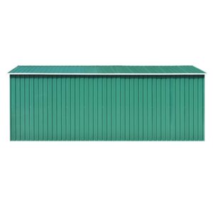 Outdoor Storage,Small Metal Shed,Tool Storage,for Garden,Backyard,Patio,Deck,Garden Shed 101.2" x 192.5" x 71.3" Metal Green