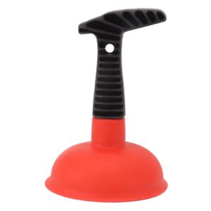 gigicial sink plunger sink and drain plunger powerful plunger unclogging tool for kitchen sink, shower, bathroom drains, bath(red)