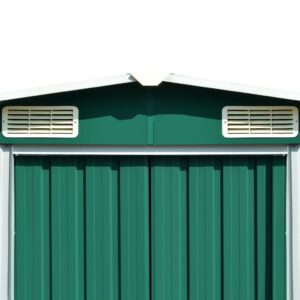 Outdoor Storage,Small Metal Shed,Tool Storage,for Garden,Backyard,Patio,Deck,Garden Shed 101.2" x 192.5" x 71.3" Metal Green