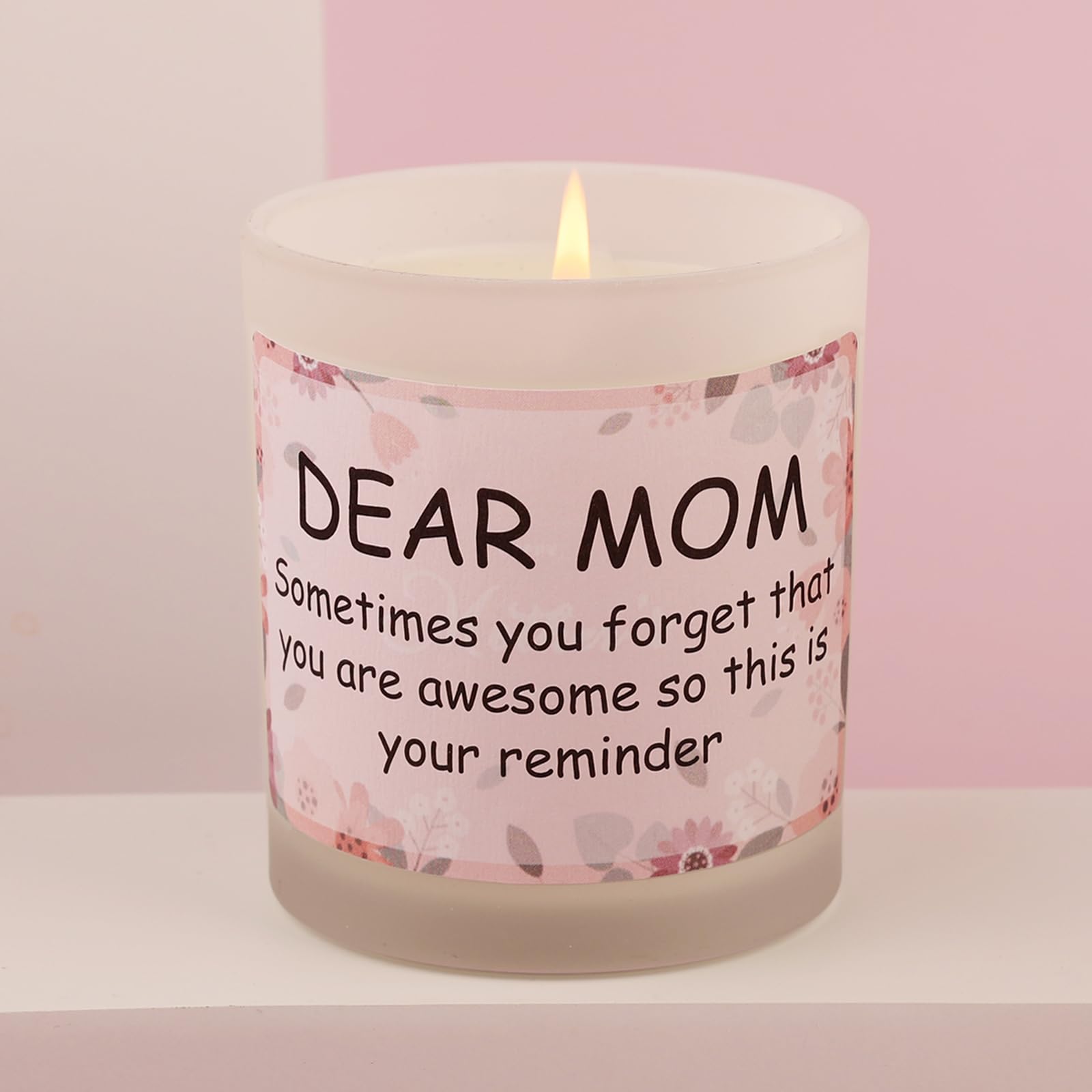 HUAN XI Gifts for Mom - Funny Birthday Gifts for Mom, Handmade Lavender Vanilla Soy Candle for Mom, Christmas Gift for Mom, Funny Cute Mom Birthday Gift Idea from Daughter Son (10oz) StyleC