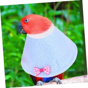 DOITOOL 4 Pcs Parrot Collar Lovebird Cone Collar Pet Recovery Collar Bird Collar Parrot Elizabethan Collars Parrot Recovery Collar Pet Costume Collar Pluma Neck Collar Polar Fleece