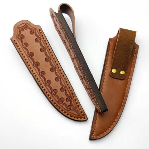 Leather Sheath Fixed Blade Straight Knife Leather Sheath Scabbard Pouch