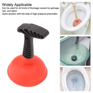 Gigicial Sink Plunger Sink and Drain Plunger Powerful Plunger Unclogging Tool for Kitchen Sink, Shower, Bathroom Drains, Bath(red)