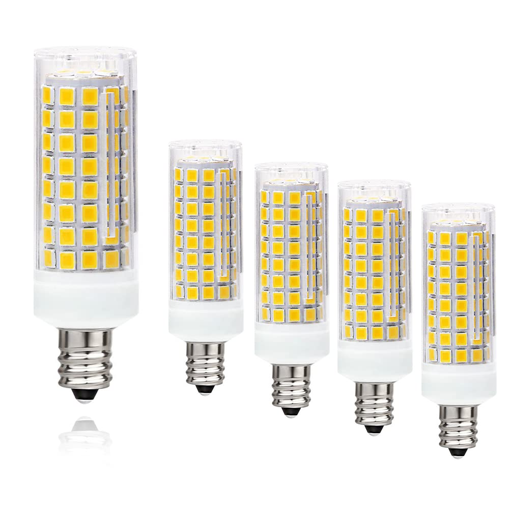 Finoti E11 LED Bulb Dimmable, 75W or 100W Halogen Bulbs Equivalent， Pack of 4 Lighting LED E11 T4 Mini-Candelabra Halogen Replacement (4 Pack) E11 120V for Chandeliers, Sconce (3000k)