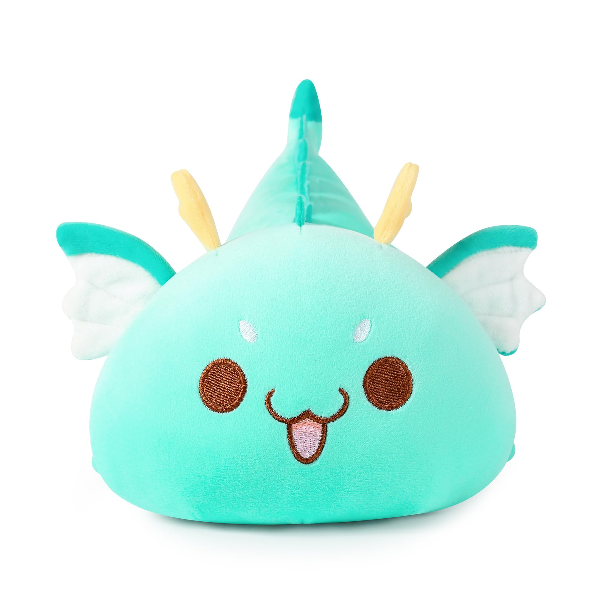 Onsoyours Chubby Dragon Stuffed Animal Adorable Plushies Soft Huggable Plush Pillow Kawaii Cute Dragon Plushie Toy for Kids (Cyan Dragon, 10")