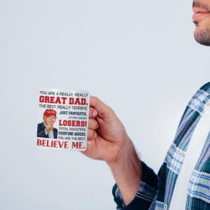 Dad Gifts from Daughter, Son, Kids, Wife - Best Dad Ever Gifts - Gifts for Dad - Fathers Day, Birthday Gifts For Dad - Funny Dad Gifts, New Dad Presents Ideas - Dad Ceramic Mug 11Oz (Black - White)