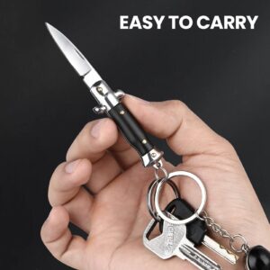 FUNBRO Small Pocket Knife, Cool Folding Knives Box Cutter, Mini EDC Knife with Unique Design, Little Tiny Knives for Every Day Carry, Small Gift for Women Men