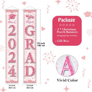 Graduation Decorations 2024 Graduation Banners Porch Door Signs Graduation Party Decorations 2024 Graduation Decorations Class of 2024