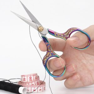 Mini Scissors Stainless Blade Metal Handle 2 Pack Office School Classroom Student Teacher Crafting Fabric Sewing Gift Wrapping All Purpose