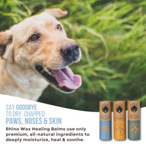 Rhino Wax - Dog Care Kit - Healing Dog Paw Pad Balm + Snout Soother for Dogs + Skin Soother - Relieves Pain, Nourishes and Heals - For Dry, Irritated Paws, Noses and Skin - Lick-Safe - Made in the USA