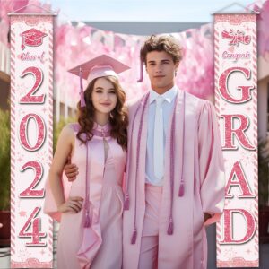 Graduation Decorations 2024 Graduation Banners Porch Door Signs Graduation Party Decorations 2024 Graduation Decorations Class of 2024