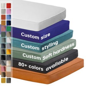 gzsqcjj customized seating softness and hardness, customized size bench cushions, suitable for indoor/outdoor furniture, 6 styles available, 90+ colors, anti-scratch and waterproof (pipeline)