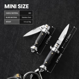 FUNBRO Small Pocket Knife, Cool Folding Knives Box Cutter, Mini EDC Knife with Unique Design, Little Tiny Knives for Every Day Carry, Small Gift for Women Men