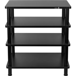 dayton audio 4-tier media stand audio/video component shelf