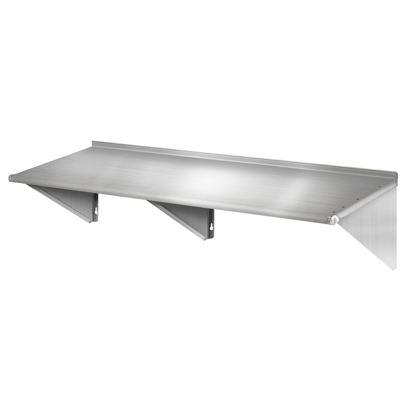 GUDESEN Wall Mounted Stainless Steel Shelf 60” x 18” Shelving for Restaurant,Kitchen,Garage,Home and Hotel