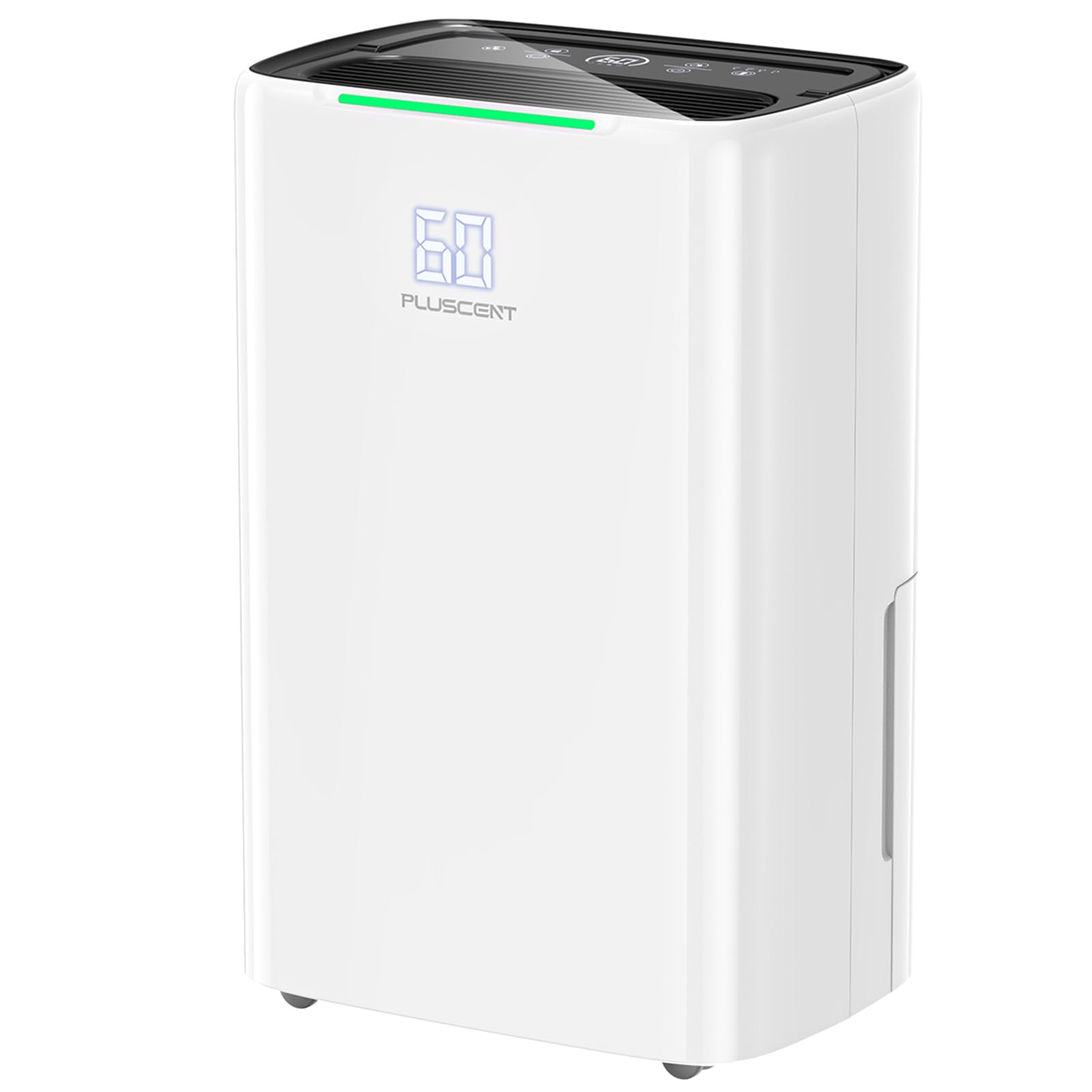 5000 Sq.ft Energy Star Dehumidifier for Basement, PLUSCENT 52 Pints Quiet Dehumidifiers with Drain Hose for Home Large Room Bedroom, Smart Humidity Control & Monitor, 4 Operation Modes, 24H Timer