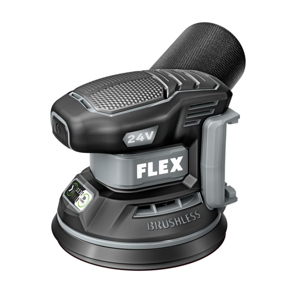 FLEX 24V Brushless Cordless 5-Inch 13,000 OPM Random Orbital Sander Tool Only, Battery and Charger Not Included - FX3411-Z