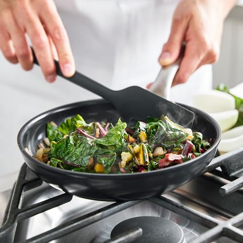 GreenPan Black Pro Infinite8 Ceramic Nonstick 3-Piece Frypan Set, 8”, 10”, and 12”, Hard Anodized, Stainless Steel Handle, PFAS-Free