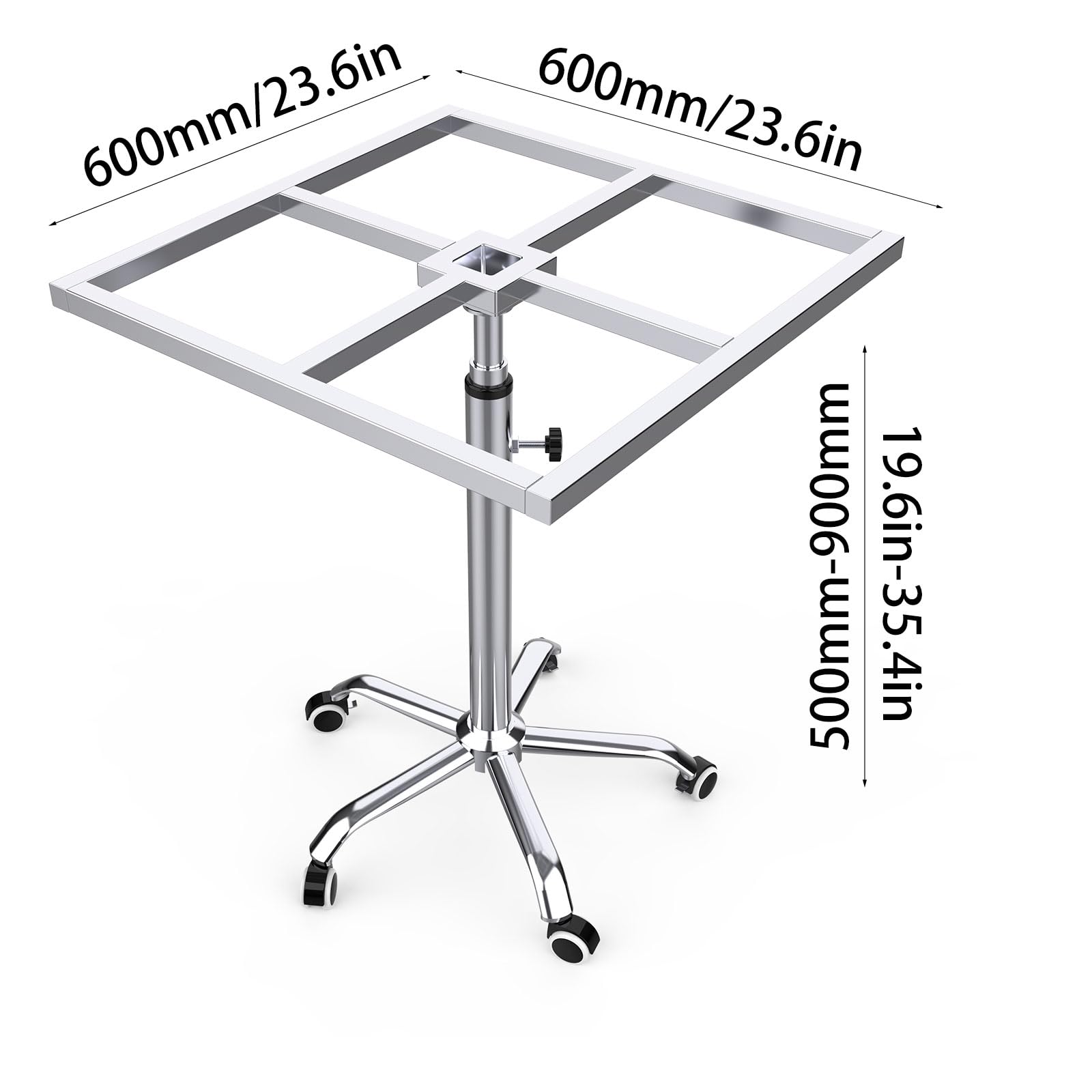 huyear Upgraded Movable Rotating Paint Rack with Wheels, Stable Lifting Spray Paint Rack Stainless Steel 360 Degrees Rotating Paint Stand for Spraying Door and Car Body