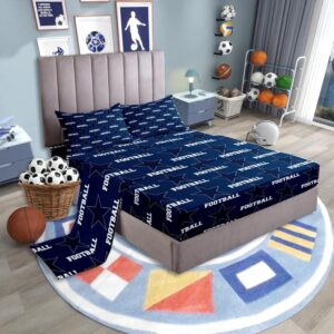 american texas star cowboy players sheet twin size,rugby football sports games bedding set,boys man room decor,rugby competition blue fashion bed sheet set 3pcs(fitted + flat + 1 pillowcase)