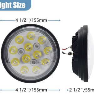 LED PAR36 Aviation Grade Aircraft Landing Light 4-1/2" 115mm DC 8-32V 2,000 Lumens White 6000K Spot Beam Narrow Beam Industrial Waterproof IP67 LED Work Light