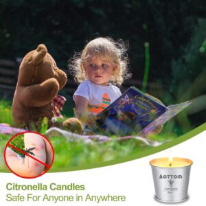 Citronella Candles Outdoor - 9 Packs 2.2oz Bulk Citronella Candles Set for Patio Home Balcony Garden, 135H Burning Time Natural Soy Wax Candles, Small Bucket Candles for Summer Gifts, Camping, Party