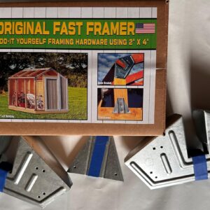 Storage Shed. Build Your Own Shed. DIY Shed Kit. The Original Fast Framer Shed Bracket Kit. Includes Brackets and Complete Set of Plans. Expandable with Multiple Kits. Made in The USA. No Angled Cuts