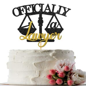 innoru officially a lawyer cake topper congrats lawyer cake decor law school grad case closed 2024 law school graduation party supplies glitter