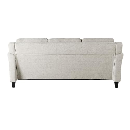 Lifestyle Solutions Harrington Sofa Curved Arms, Beige