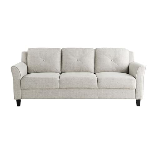 Lifestyle Solutions Harrington Sofa Curved Arms, Beige