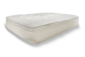 naturepedic pillow top organic mattress - full hybrid mattress with encased coils for comfort and pressure relieving natural latex mattress - naturally cooling & breathable mattress