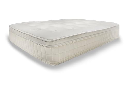 Naturepedic Pillow Top Organic Mattress - Full Hybrid Mattress with Encased Coils for Comfort and Pressure Relieving Natural Latex Mattress - Naturally Cooling & Breathable Mattress