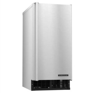 14 7/8" w top hat undercounter ice machine - 55 lbs/day, air cooled, ada, gravity drain, 115v