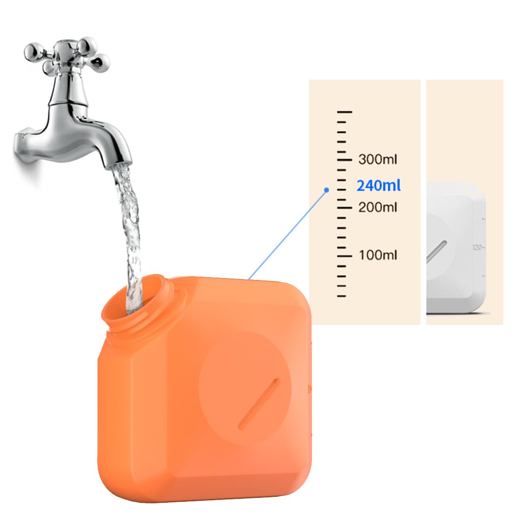 Portable Bidet for Toilet or Travel 2 of Pack.Handheld Bidet for Postpartum Perineal Care,Hemorrhoid Treatment,and Baby,Elderly,Sprayer,Bio, Personal bidets (Orange Personal Bidet)