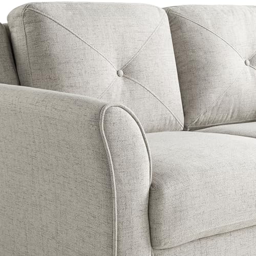 Lifestyle Solutions Harrington Sofa Curved Arms, Beige