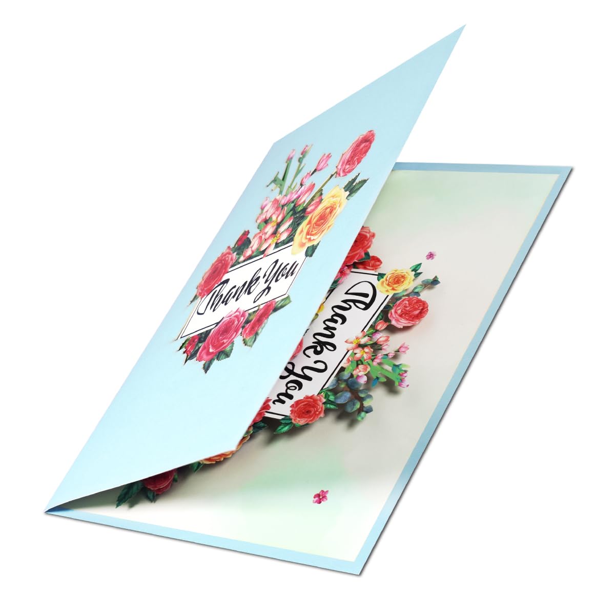 CNLITIHEKA Thank You Pop Up Card Mother’s Day Flower Bouquet Card 3D Flower Greeting Card Teacher's Day Appreciation Card Retirement Card for Your Family Teachers Friends Colleague.