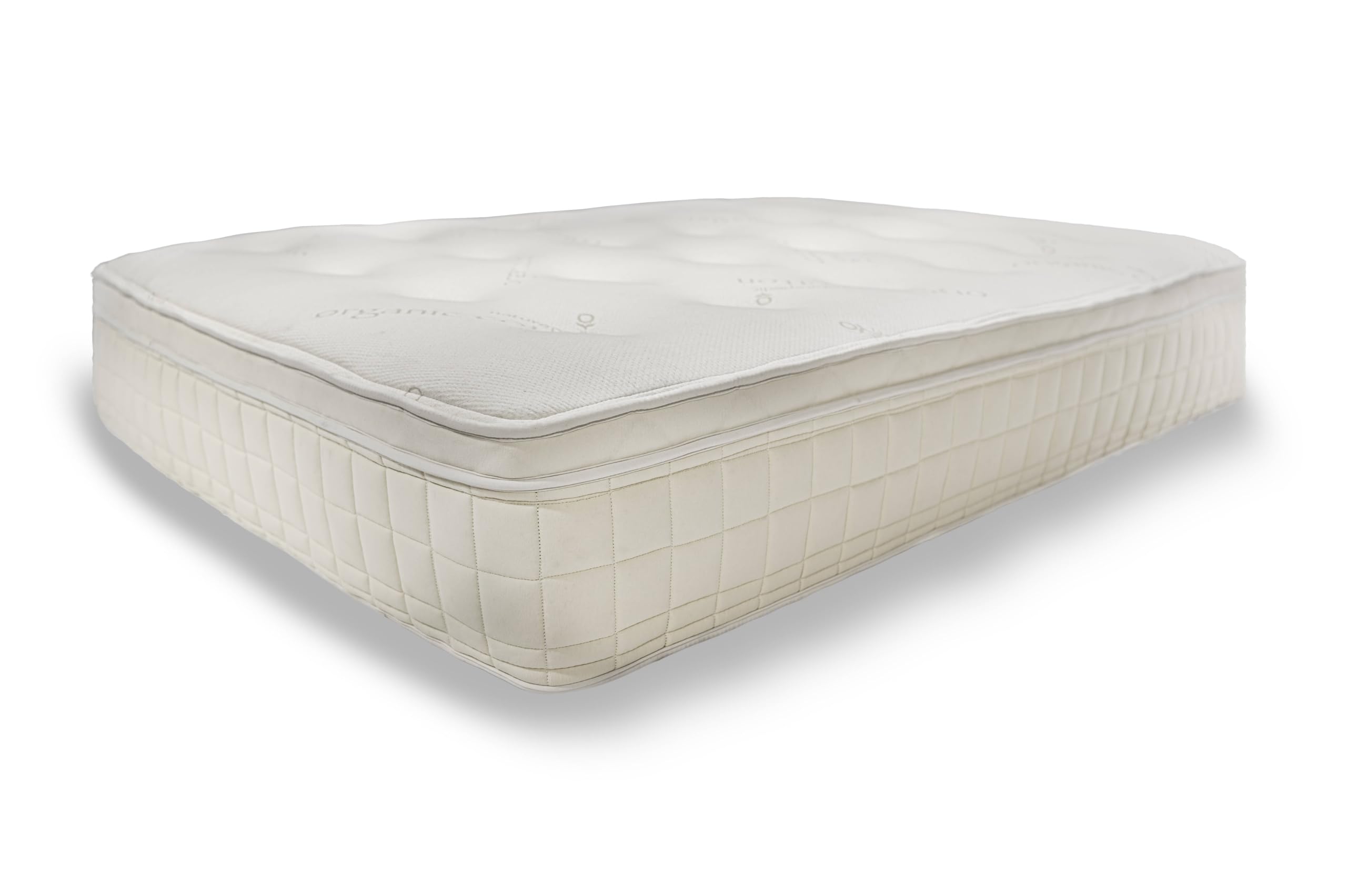 Naturepedic Pillow Top Organic Mattress - Queen Hybrid Mattress with Encased Coils for Comfort and Pressure Relieving Natural Latex Mattress - Naturally Cooling & Breathable Mattress