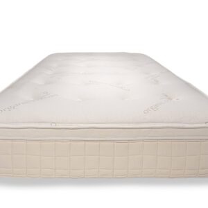 Naturepedic Pillow Top Organic Mattress - Queen Hybrid Mattress with Encased Coils for Comfort and Pressure Relieving Natural Latex Mattress - Naturally Cooling & Breathable Mattress