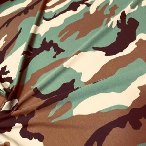 military camouflage print nylon spandex fabric four-way stretch by yard for swimwear dancewear dress gym wear