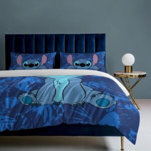 Dxoizyu Anime Bedding Sets Cute Cartoon Printed Duvet Cover Soft Bedroom Bed Decor Gifts for Boys Girls Teens Kids Children 3 Piece with 1 Duvet Cover and 2 Pillowcase Queen Size, BED-ST-3