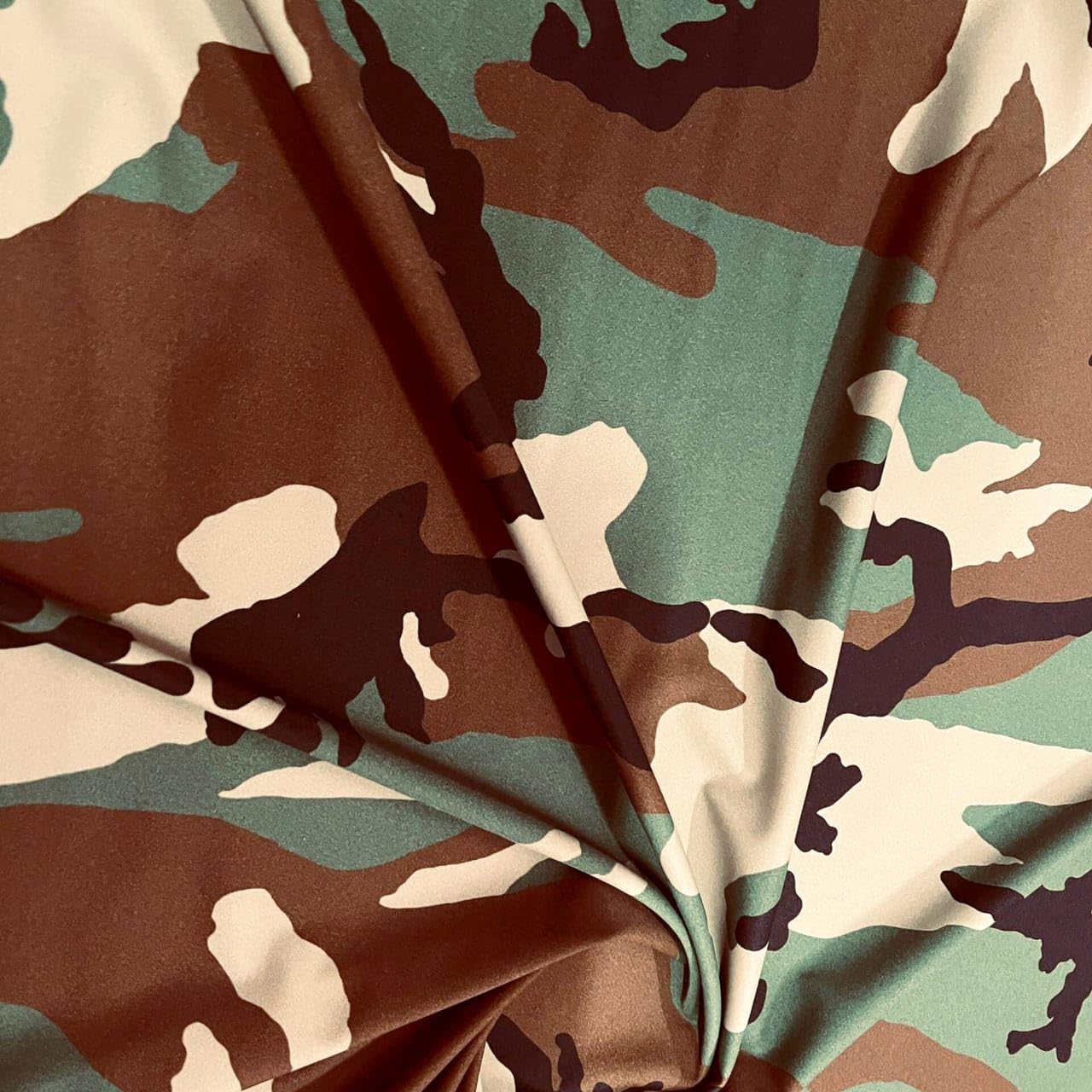 Military Camouflage Print Nylon Spandex Fabric Four-Way Stretch by Yard for Swimwear Dancewear Dress Gym wear