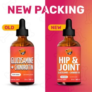 Glucosamine for Dogs Hip and Joint Supplement Liquid | Liquid Glucosamine for Dogs | Dog Joint Supplement Liquid | Glucosamine Liquid for Dogs | Large & Small Dog Joint and Hip Supplement | 3 Bottles