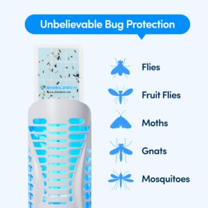 Shieldeck BuzzTrap Refills - 8-Pack Sticky Pads - Indoor Flying Insect Trap - Plug-in Fly, Fruit Fly, Gnat, and Mosquito Trap (8 Refills - No Device)