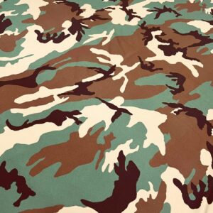 Military Camouflage Print Nylon Spandex Fabric Four-Way Stretch by Yard for Swimwear Dancewear Dress Gym wear