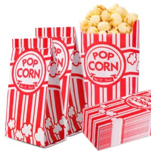 voisen paper popcorn bags,100 pack 1oz popcorn bags individual servings, popcorn bags bulk for popcorn machine, party, movie nights, carnival party