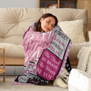 Julazy Birthday Gifts for Women/Men, Birthday Decorations Blanket 50"X60", Birthday Gifts for Mom/Her/Girl/Sister for Women Birthday Unique, Womens Birthday Gifts, Happy Birthday Throw