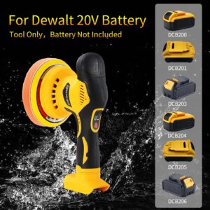 Cordless Car Buffer Polisher Compatible for Dewalt 20V Battery, Power Polisher for Car Detailing/Polishing/Waxing(Battery Not Included)